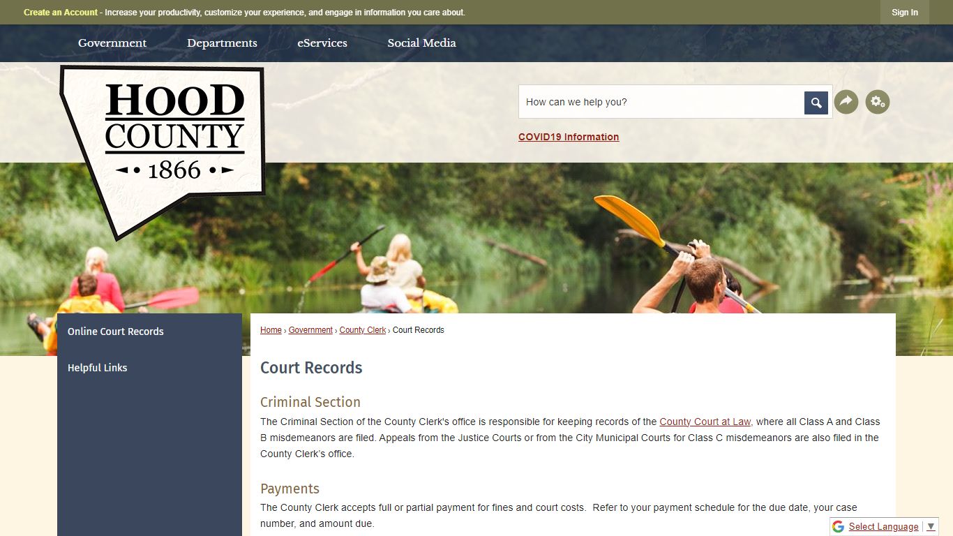 Court Records | Hood County, TX - Official Website